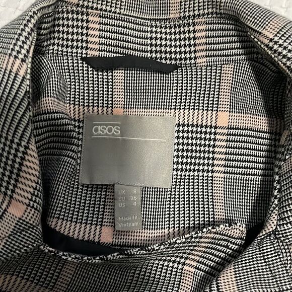 EUC- ASOS- 4. Pink Houndstooth Jacket - Picture 6 of 7